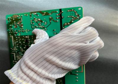中国 電子工学のためのクリーン ルーム0.5cmの縞ESDの安全な手袋の反静的な手袋 販売のため