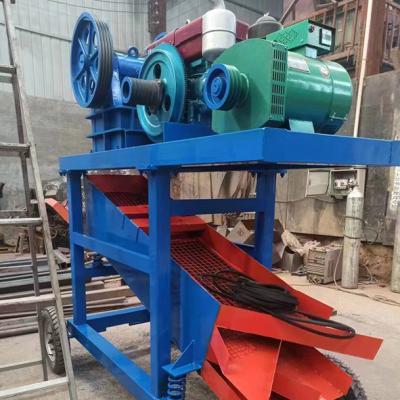 China Portable Nickel Ore Stone Crushing Machine Small Diesel Engine Mobile Rock Jaw Crusher for sale