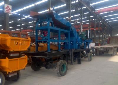China Triturador de martelo diesel de esmagamento móvel da estação 100TPH 55HP com alimentador à venda