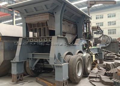China 4.5m Height 47T Impact Crusher Plant Mobile Crushing Station for sale