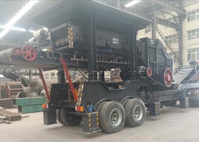 China 400X1430mm 500mm Stone Crusher Plants 180TPH Mobile Crushing Station for sale
