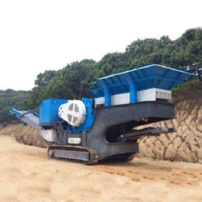 China Kruippakjetype Mobiel de Installatiewiel van de Kaakmaalmachine Opgezet voor Mijnbouw Te koop