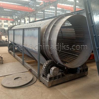China Rotary Drum Screen Rotary Sifter For Various Materials Motor Driven Slotted Drum for sale