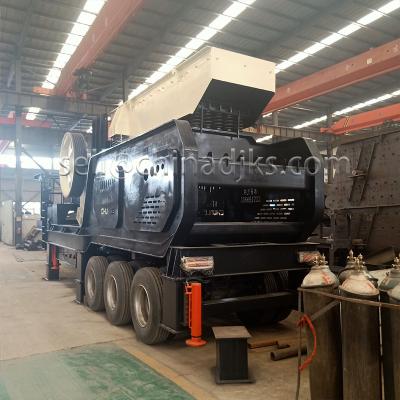 China Estação de triturador móvel da maxila para o agregado e pedreira que esmaga a linha à venda