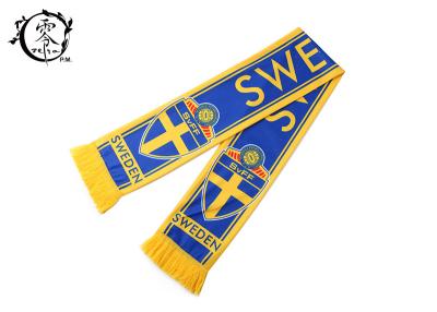 中国 印刷されたサッカー ファンはスカーフ、暖かいスポーツのサッカー ボールのスカーフを昇華させました 販売のため