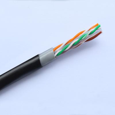 중국 겔 채워진 HDPE 야외 Ethernet 케이블 Cat6 Rj45 Ethernet 케이블 판매용