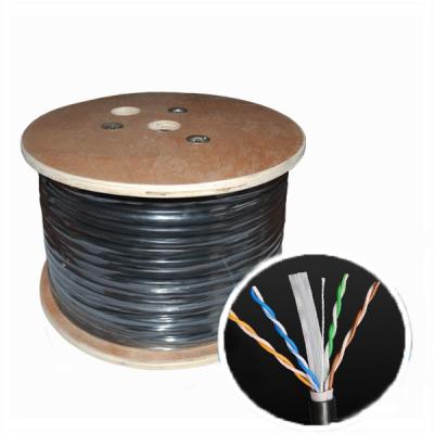China Twisted Pair Cat6 Lan Cable OD 6.00mm UTP Outdoor Cable for sale