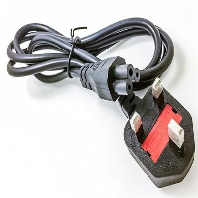 China 3PIN 1.5m Computer Monitor Power Cord 3 Prong UK C5 Plugs for sale