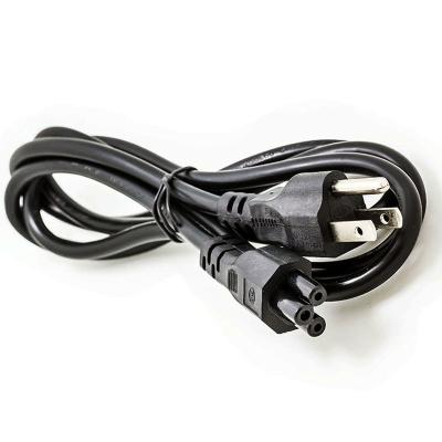 China 1.8m 3 PIN Laptop Power Cable US CCA Universal Laptop Power Cord for sale