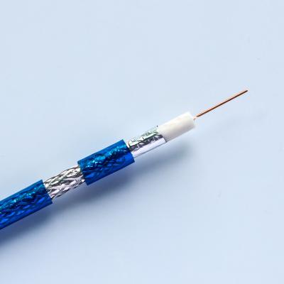 China 75 cobre anaerobio sólido del cable por satélite del ohmio 64W Rg6 solo en venta