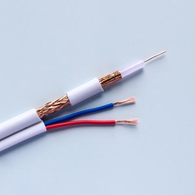 China CCTV 100m Rg6 Copper Cable With Power Cord FPE Insulation for sale