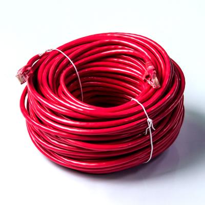 China Red PVC 250Mbps Cat6 Patch Cord 23AWG 4P ANSI Standard for sale