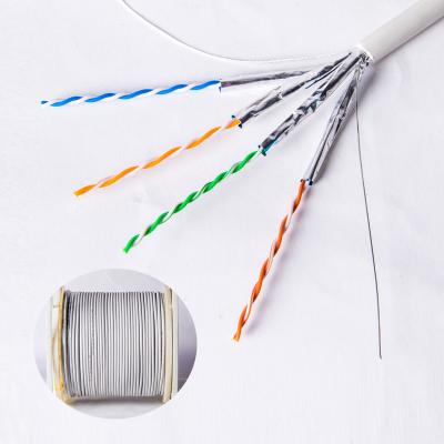 China Cobre desnudo de 550MHZ Lan Network Cable Ethernet Cat 6A FTP LSZH en venta