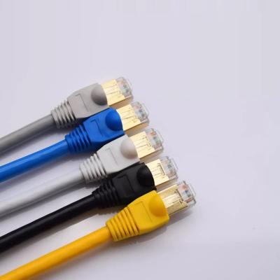 China Cat6a UTP Lan 10gbps Ethernet Cable 23AWG FTP Patch Cord for sale