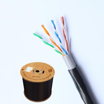 China PVC Braided Cat5e Lan Cable 305m Kabel UTP Outdoor Cat5e for sale