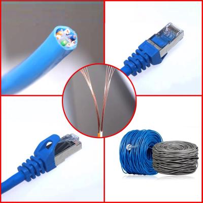 China BC 0.57mm Bulk Cat6 Cable CCA UTP Lan Cable Cat6 for sale
