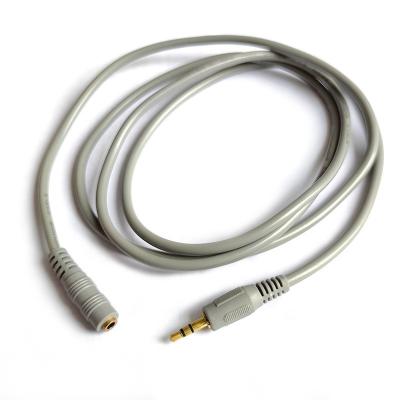 China Short 1.5meter 3meter Copper 3.5mm Male To Female Audio Cable for sale