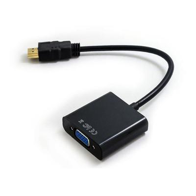 China Audio Video Cable Hdmi To VGA Adapter Black 1080P VGA To HDMI Converter for sale
