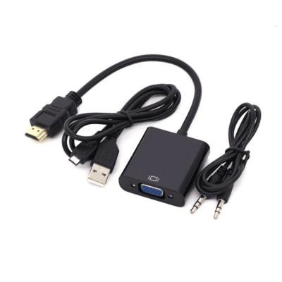China HDMI TO VGA Adapter HD with Audio Power Cable for sale