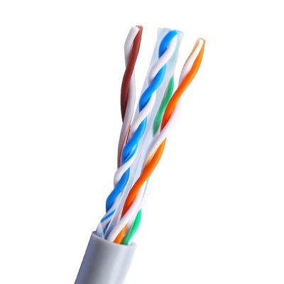 China 250Mhz UTP 4 Pair Solid Copper Wire Ethernet Cat 6 Communicationlan Cable for sale