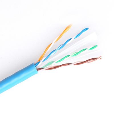 China Conductor de UTP 23AWG CCA Soild del cable del establecimiento de una red Cat6 el 1000ft Lan Cable en venta