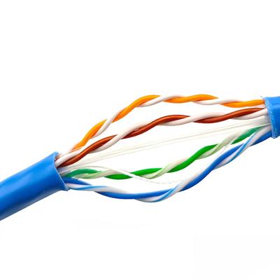 China Chaqueta de PVC del cable de la red de Gigabit Ethernet Cat6 LAN Cable 23AWG UTP en venta