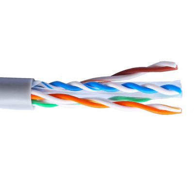 China Standard UTP Cat6 Ethernet Lan Cable 23AWG Bare Copper 305 Meter Gray PVC Jacket for sale