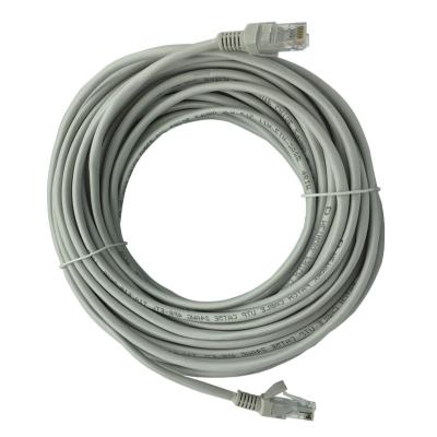 China Round Rj45 Cat5e Patch Cord Ethernet Network Cable 3M Gray for sale