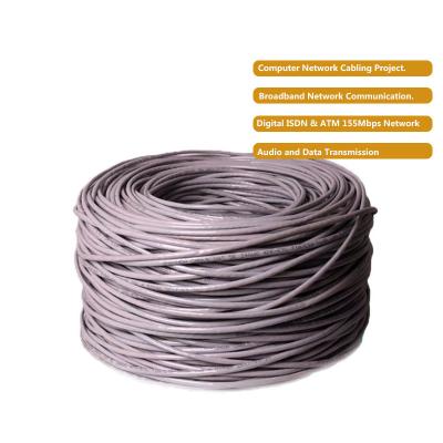 China CCA 0.48mm 4 Pairs Cat5e Ethernet Patch Cable 100Mhz Unshield Solution for sale