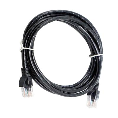 China Negro trenzado el 1+20M Cable del remiendo del cordón de remiendo de los datos Cat5e del ordenador en venta