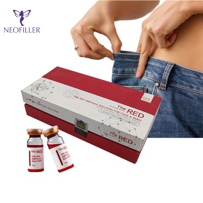 China The Red Slimming Lipolysis Solution Vitamin B12 No Needle Fat Dissolve Tummy for sale