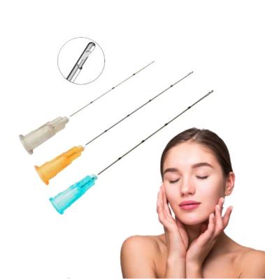 China Disposable Micro Monoject Blunt Cannula For Dermal Fillers 21g 50mm 70mm for sale
