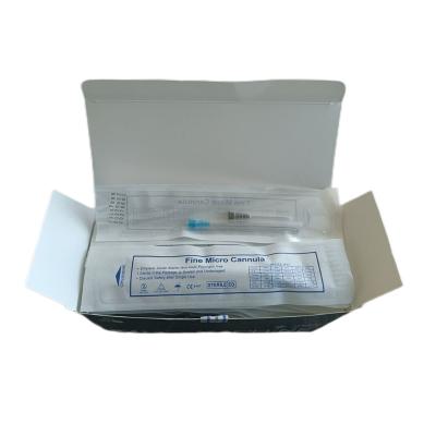 China Filler Injection Micro Blunt Needle Cannula Syringe 27g 38mm for sale