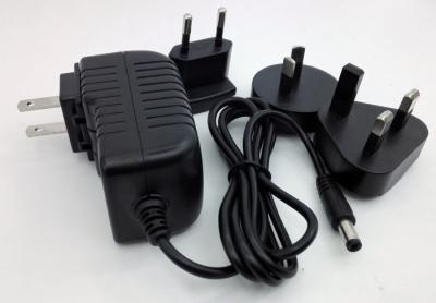 China Interchangeable ac plug 12V 2A 1A 5V 2A 12v 5a power adapter with USA/Australia/Europe/UK plug dubai for LED .SET TOP for sale
