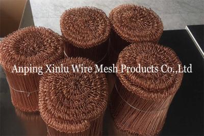 China 2500pcs bundle of Black annealed tie wire Building PVC Coated 18GA 5000pcs 550mpa Copper Loop Tie Wire for sale