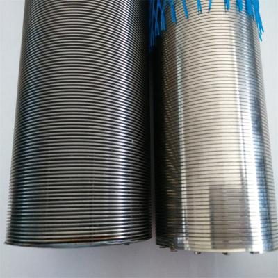 China Pure Round 316L Wire Wrapped Johnson Screen Tube diameter 33-300mm for Juice and Beer Filter Treatment for sale