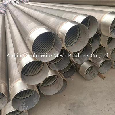 China 304L Stainless Steel Wire Wrapped Screens Length range 20ft and Duplex Stainless Steel 2205 for sale