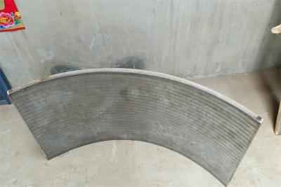 China Corrida curvada tratamento da água da corrosão SS316 da tela de fio da cunha anti abaixo da tela à venda