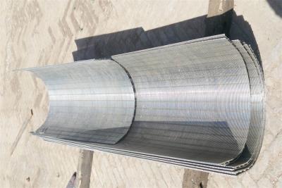 China Arco da tela do cilindro das águas residuais do fio da cunha do perfil 120 graus que obstruem-se não à venda