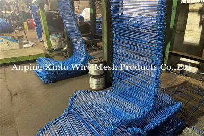 Chine Le double PVC de construction bleu de fil de lien de boucle a enduit Q195 BWG16 de 160mm longtemps à vendre