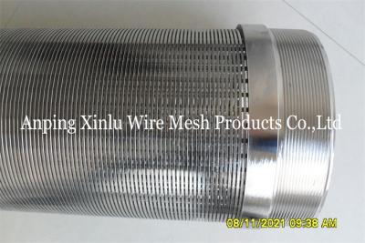 China SS316L Wedge Wire Strainer Pipe 6 Inch 152.40mm Inner Diameter Continuous Slot Screen Tube for sale