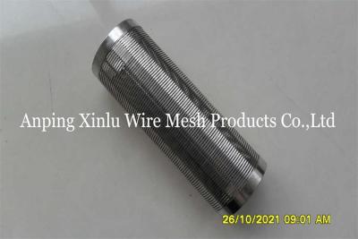China 1x2mm Wedge Wire Wire Wrapped Johnson Type Screens Motor Filter 2205 Duplex Stainless Steel for sale