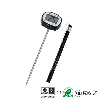China Swiveled LCD Head Quick Read Thermometer , Waterproof Meat Thermometer Light Weight for sale