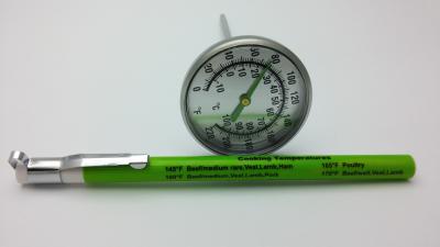 China Calibração profissional análoga portátil do termômetro de carne do lápis com caixa da pena à venda