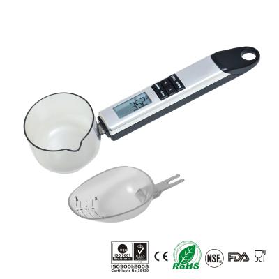 China Silver Digital Measuring Spoon , Kitchen Spoon Scale With Replaceable Heads for sale