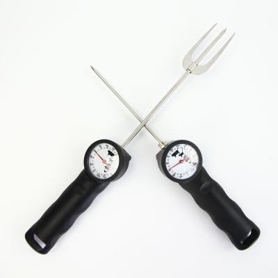 China Instant Read Trident Digital Meat Thermometer Fork , Barbecue Tool Set Light Weight for sale