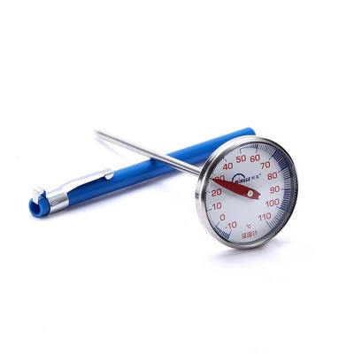 China Stainless Bimetal Roasted Instant Read BBQ Thermometer With Blue Color Housing for sale