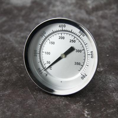 China Resplandor del termómetro del OEM de la forma redonda en el ISO9001 de dial oscuro para el horno del Bbq en venta