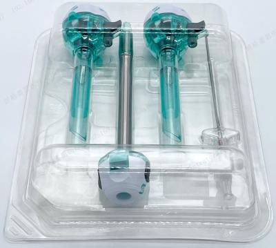 China 12mm visible trocar kit bladeless disposable laparoscopic optical trocar set for sale