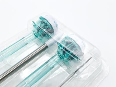 China CE Marked 10mm Disposable Bladeless Trocar Cannula Set Laparoscopic Trocar Kit for sale